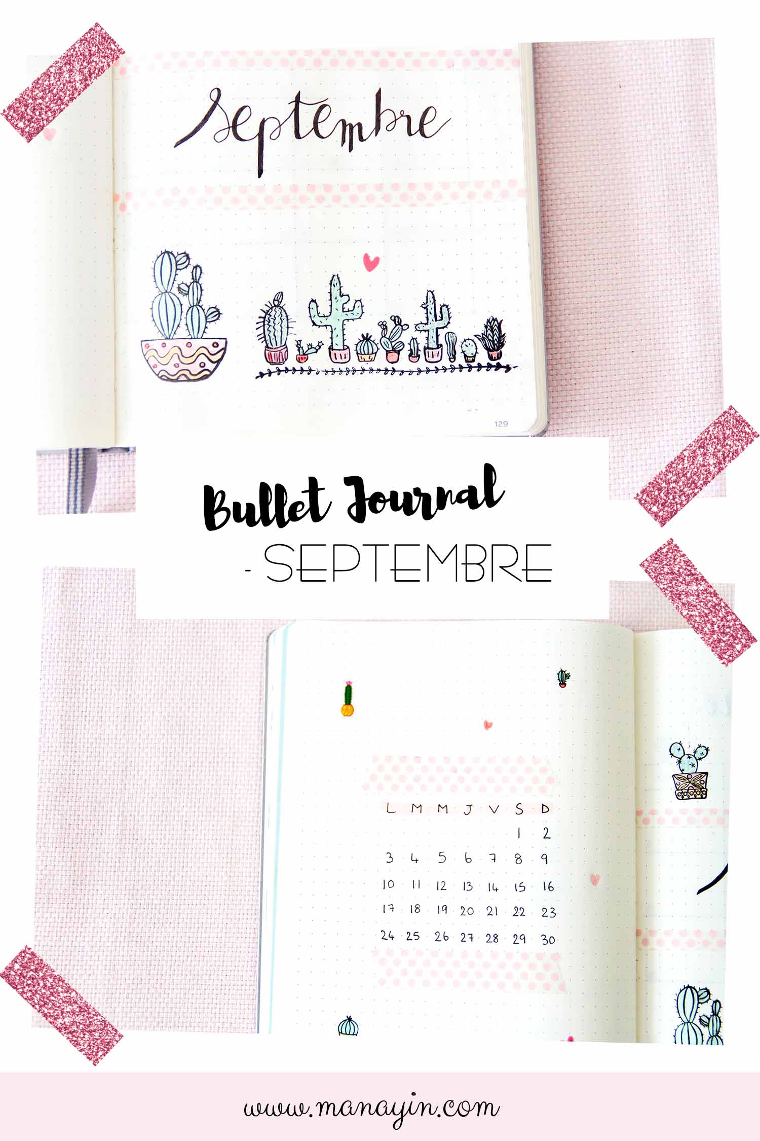 Bullet Journal Septembre 2018 : Idée De Mise En Page - Manayin