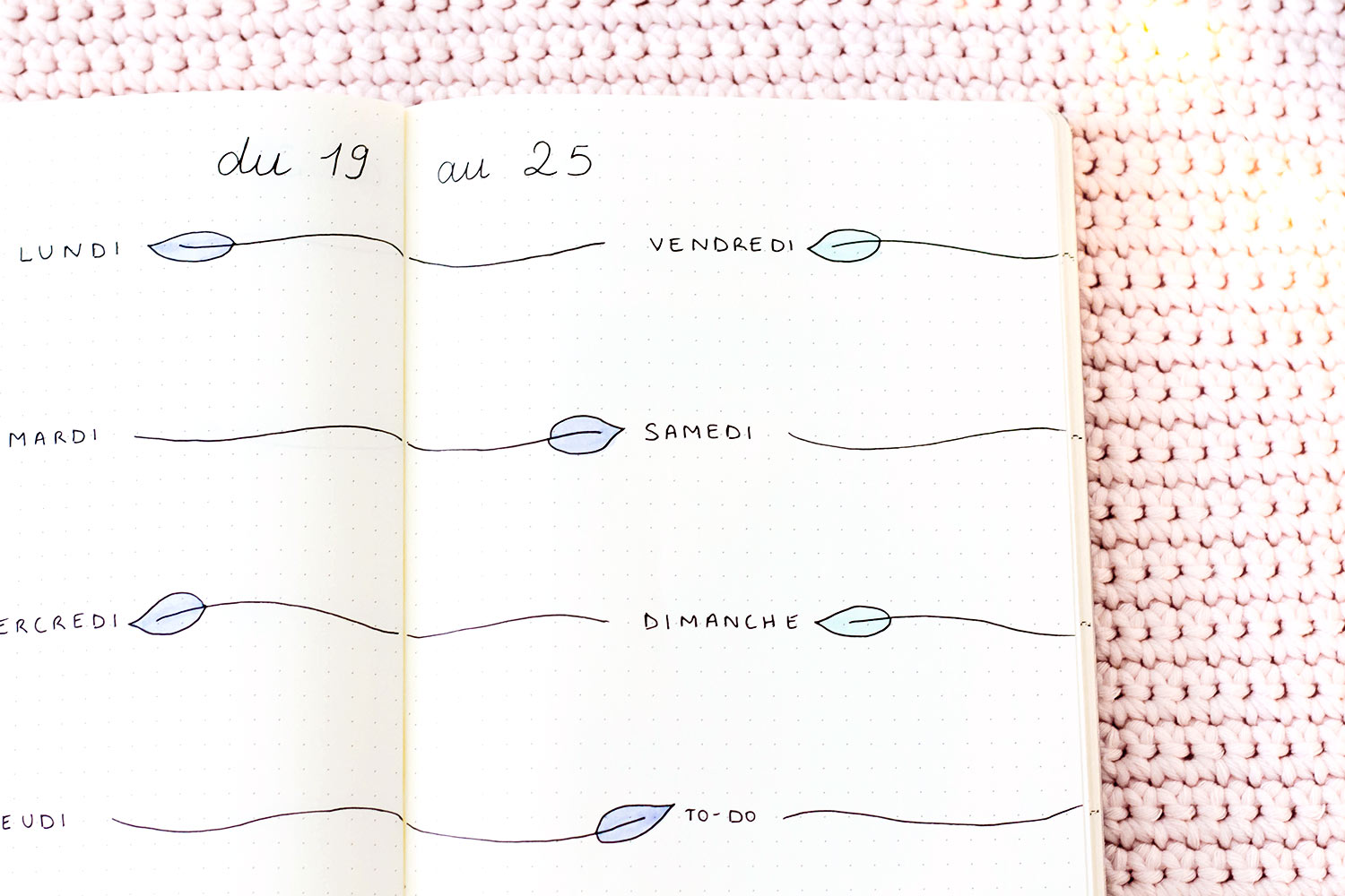 Bullet Journal Novembre : Idée de mise en page - Manayin