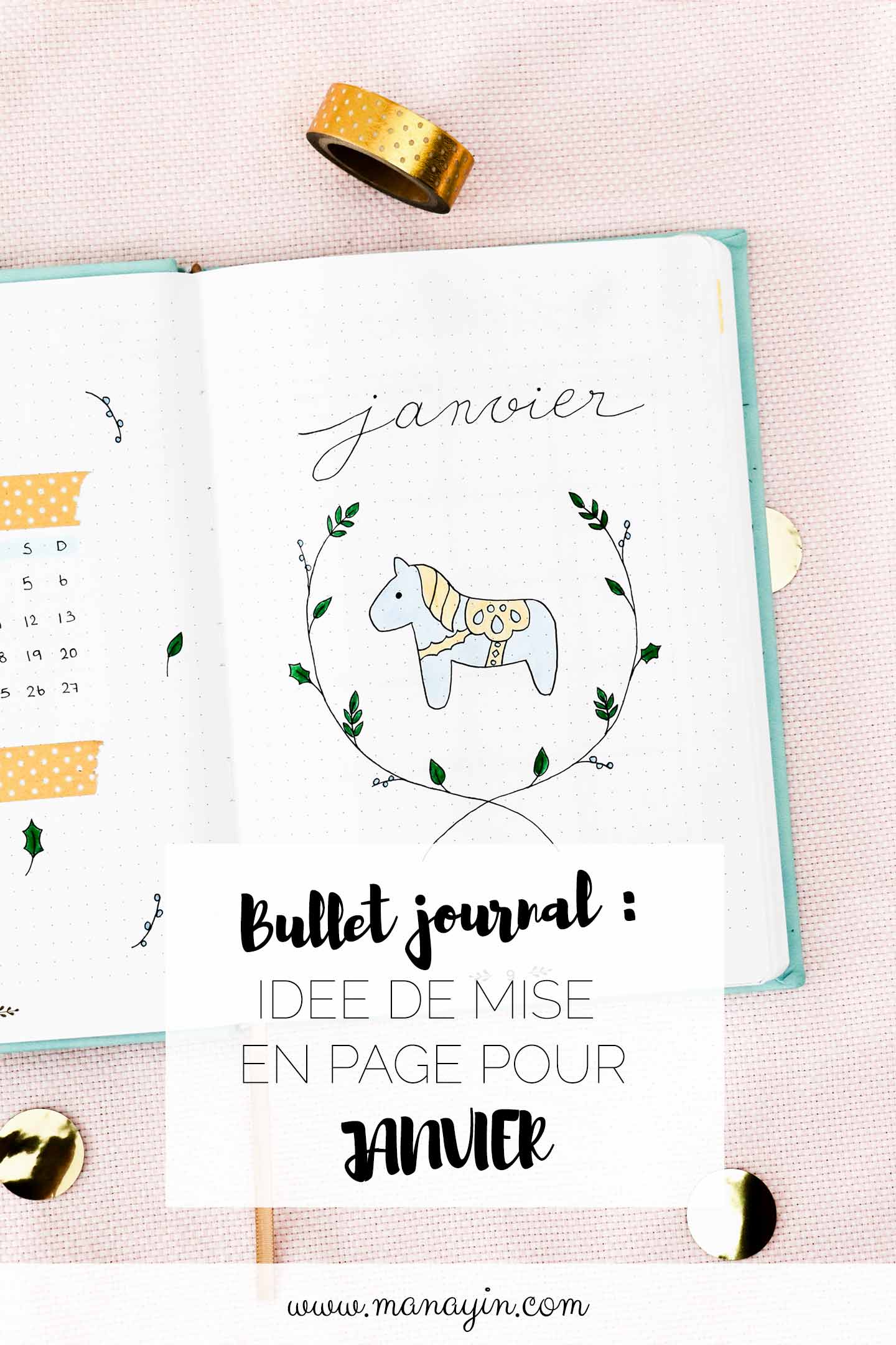 Bullet Journal Janvier 2019 : Idées De Mise En Page - Manayin