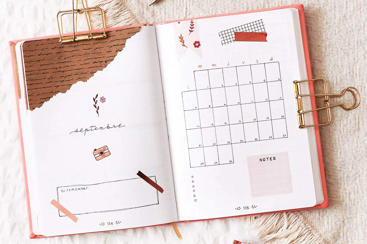 Bullet Journal Page De Garde Septembre manayin.com